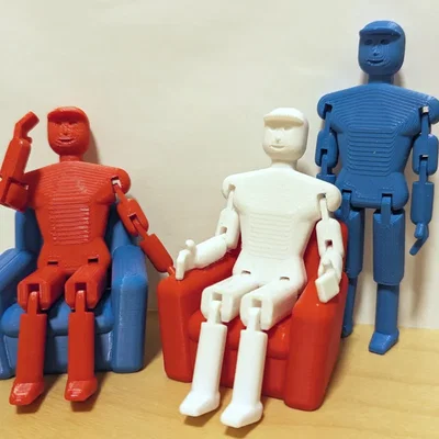 Búp bê linh hoạt in tại chỗ với khớp xoay thực tế