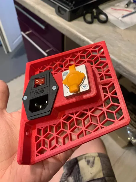 Giá đỡ ổ cắm LAN cho VZBot và công tắc nguồn - Image 1