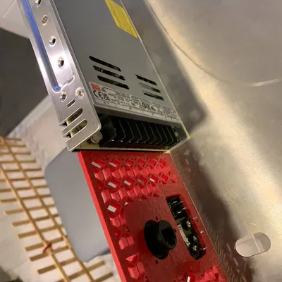 Giá đỡ ổ cắm LAN cho VZBot và công tắc nguồn