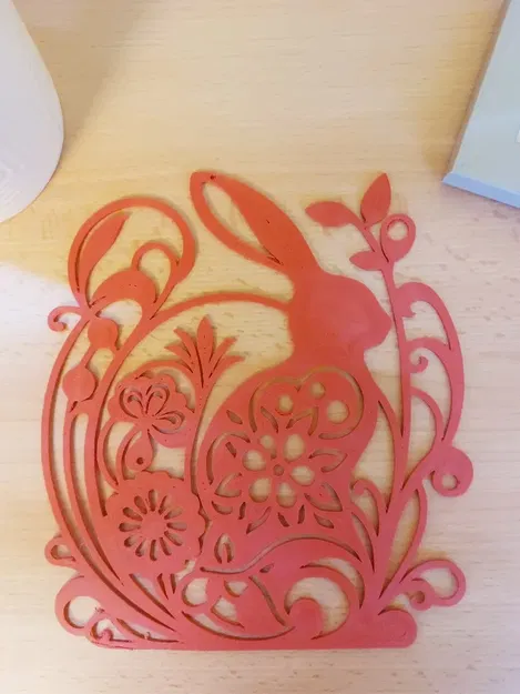 Trang trí lễ Phục Sinh với thỏ và hoa treo tường - Image 5