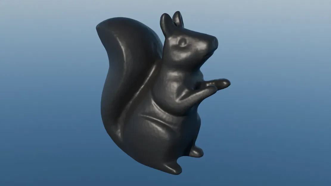 Tượng sóc nhỏ được quét 3D chi tiết - Image 1