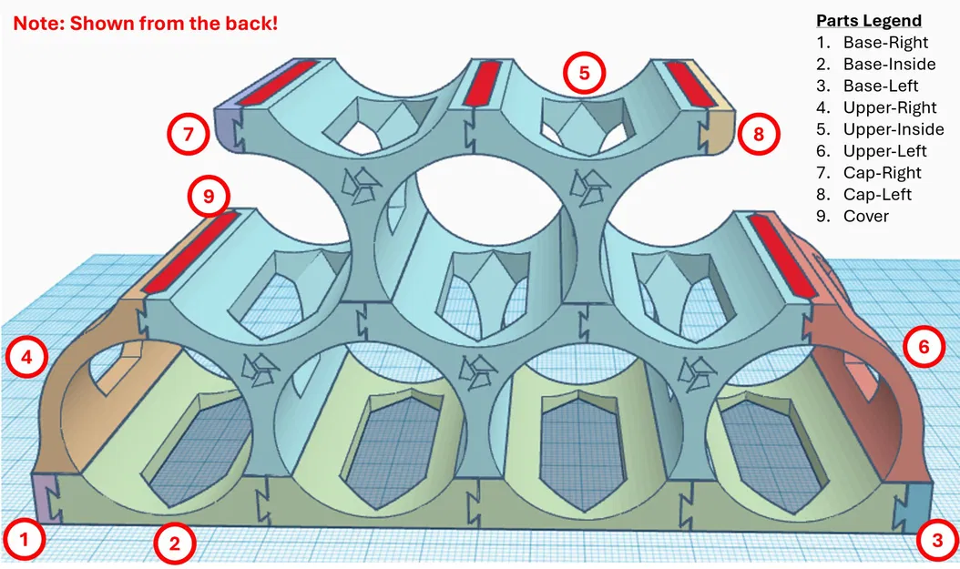 Giá đỡ rượu vang module dễ lắp ráp và tùy chỉnh - Image 11