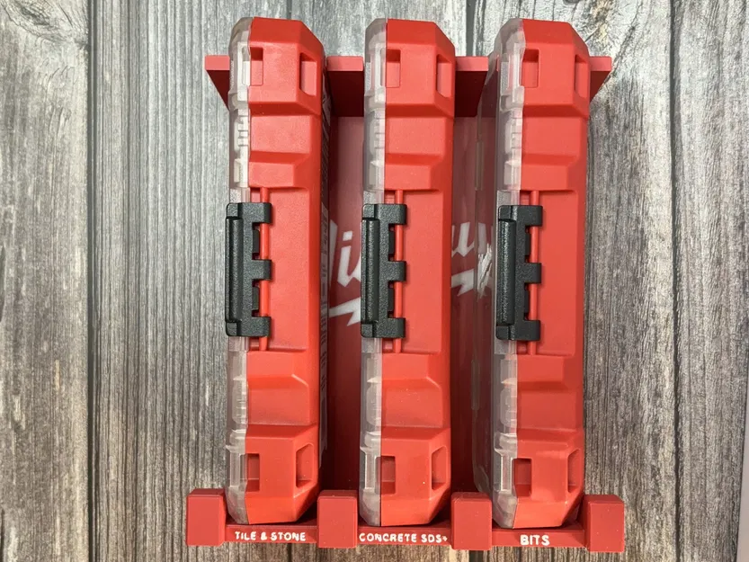 Giá treo tường cho hộp đựng bit Milwaukee Packout kiểu mới - Image 1