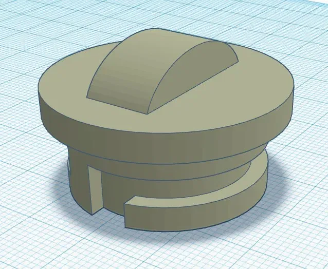 Phích cắm cho lỗ cuộn filament của máy in Creality K1/K1C - Image 1