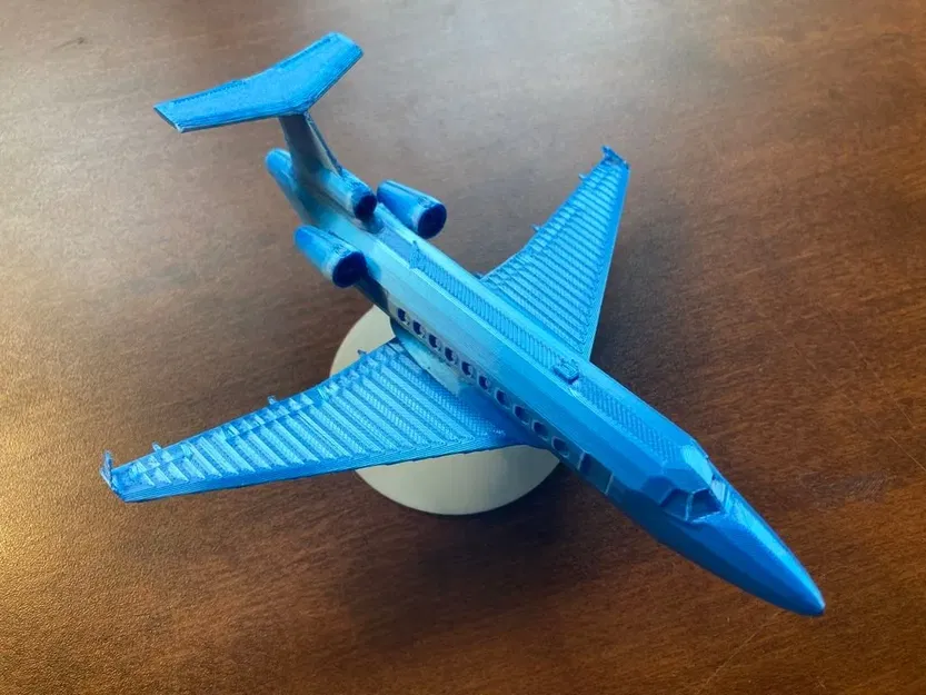 Máy bay riêng phong cách low poly với giá đỡ - Image 1