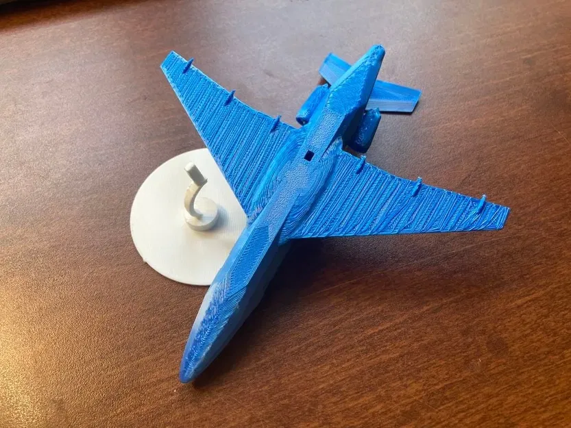 Máy bay riêng phong cách low poly với giá đỡ - Image 2