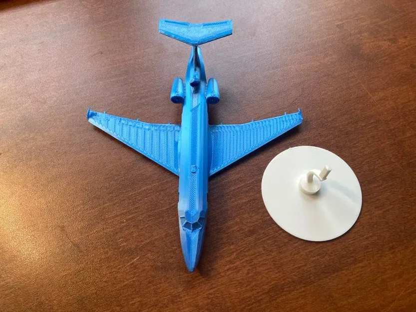 Máy bay riêng phong cách low poly với giá đỡ - Image 3