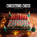 Cờ vua Giáng sinh với nhân vật cổ điển và họa tiết lễ hội - Thumbnail 1