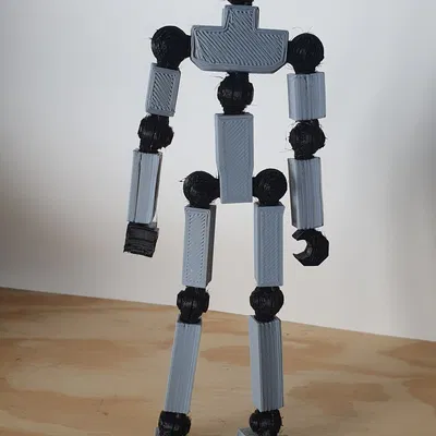 Nhân vật hành động TP-Unit01 có thể tạo dáng in 3D