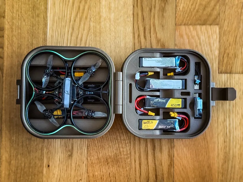 Hộp đựng BetaFPV Pavo20 với khe cắm LiPo và phụ kiện - Image 1