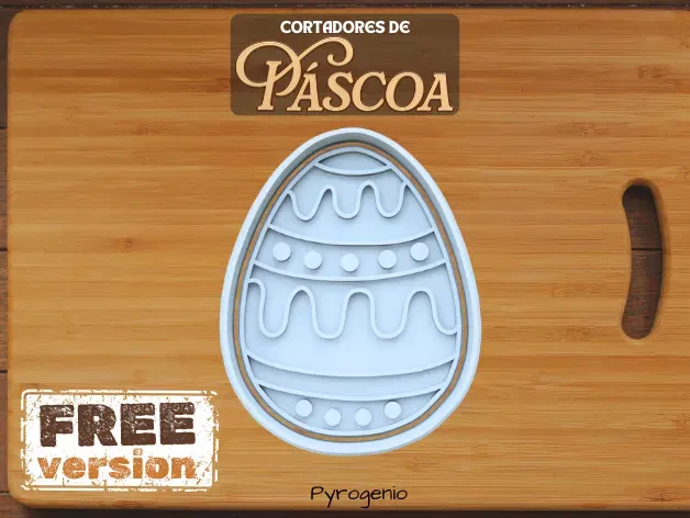 Cortador Bánh Quy Hình Trứng Phục Sinh - Image 1