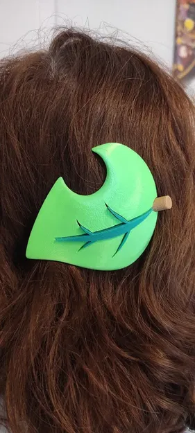 Cái ghim tóc lá phong cách Animal Crossing - Image 1