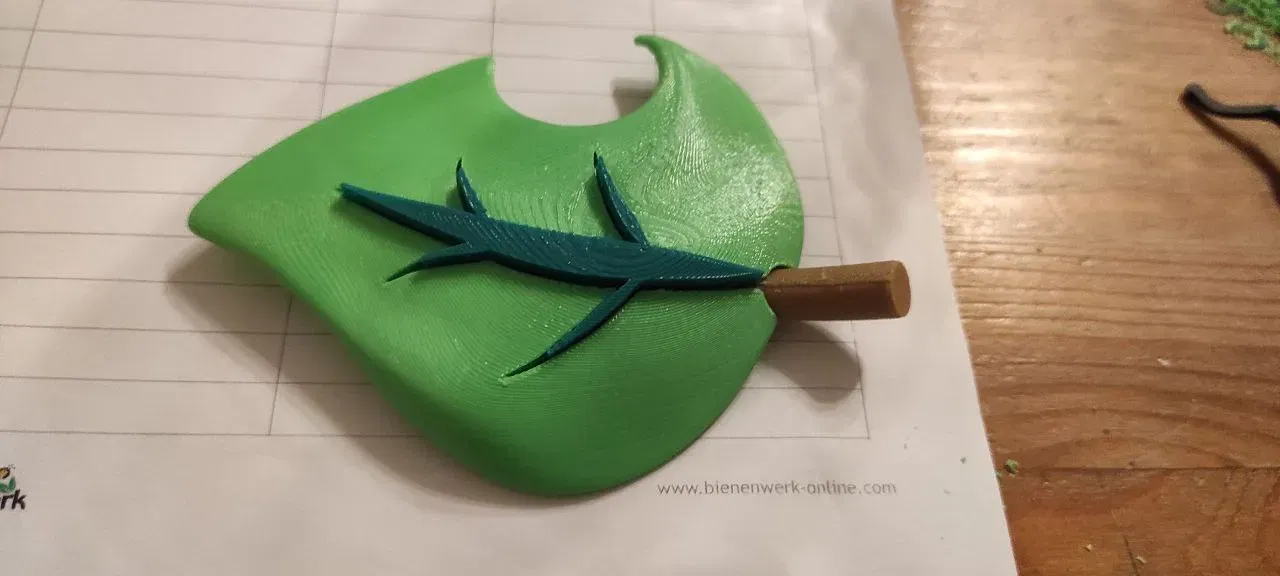 Cái ghim tóc lá phong cách Animal Crossing - Image 2