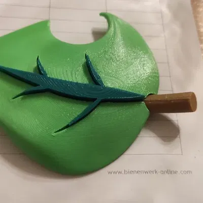 Cái ghim tóc lá phong cách Animal Crossing