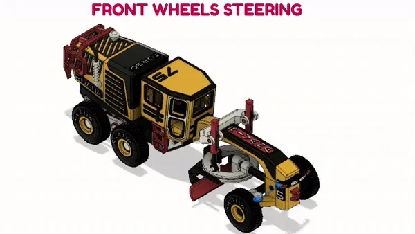 Máy san nền ngầm màu vàng trong khai thác mỏ - Image 4