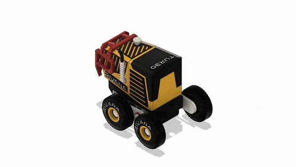 Máy san nền ngầm màu vàng trong khai thác mỏ - Image 13