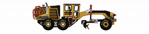 Máy san nền ngầm màu vàng trong khai thác mỏ - Image 18