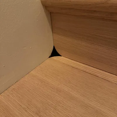 Góc bụi cầu thang PETG với tỉ lệ 120% và 20% infill