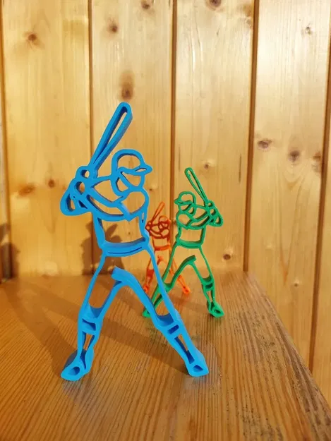 Hình nhân chơi bóng chày tối giản - Image 4