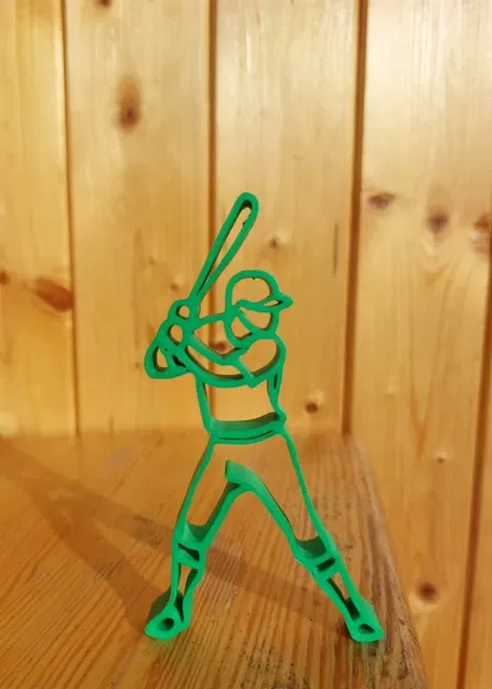 Hình nhân chơi bóng chày tối giản - Image 6