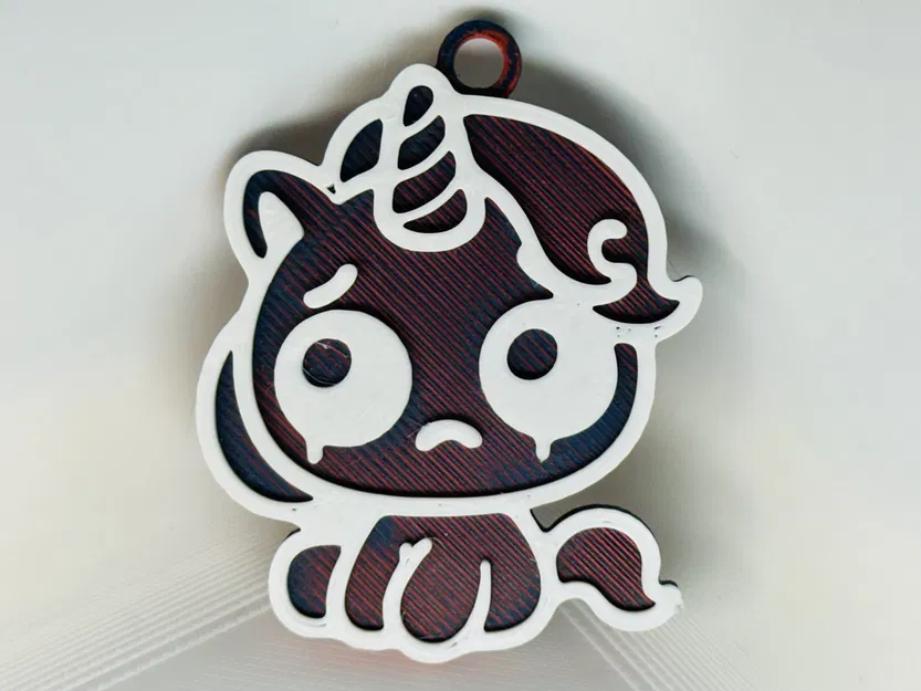 Móc khóa kỳ lân buồn bã dễ thương - Image 1