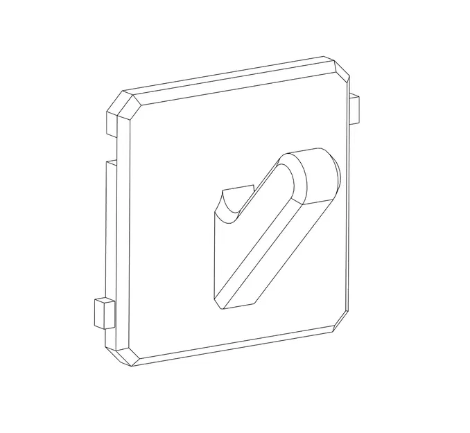 Giá treo chìa khóa mô-đun với móc gắn tường - Image 2