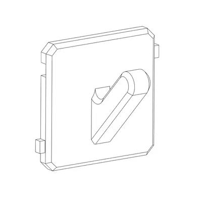 Giá treo chìa khóa mô-đun với móc gắn tường