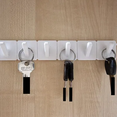 Giá treo chìa khóa mô-đun với móc gắn tường