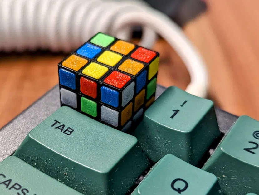 Núm phím hình khối Rubik cho bàn phím cơ - Image 2