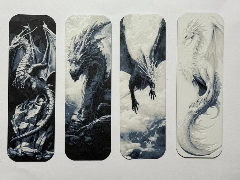 Bộ 4 bookmark rồng kỳ fantasy cho sách yêu thích - Image 1
