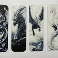 Bộ 4 bookmark rồng kỳ fantasy cho sách yêu thích - Thumbnail 1