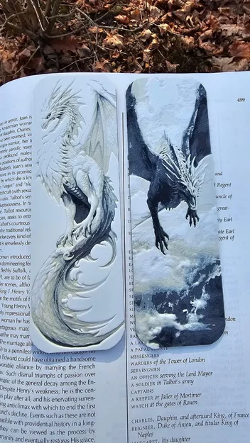 Bộ 4 bookmark rồng kỳ fantasy cho sách yêu thích - Image 3