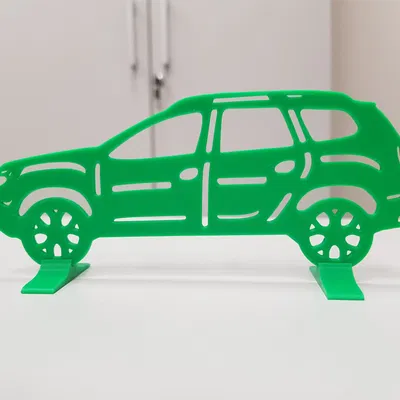 Silhouette của xe Dacia Duster để bàn