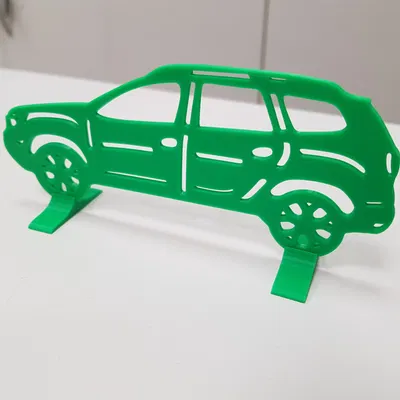 Silhouette của xe Dacia Duster để bàn