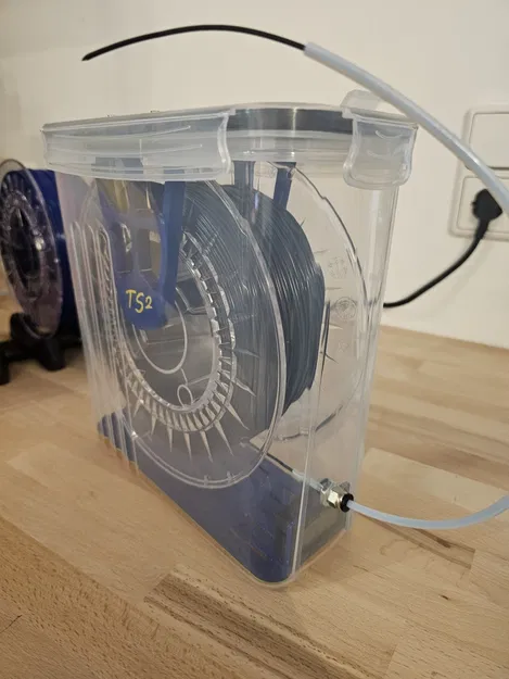 Hộp chứa filament khô với hygrometer và vật liệu hút ẩm - Image 3