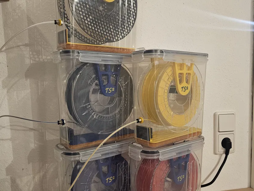 Hộp chứa filament khô với hygrometer và vật liệu hút ẩm - Image 5