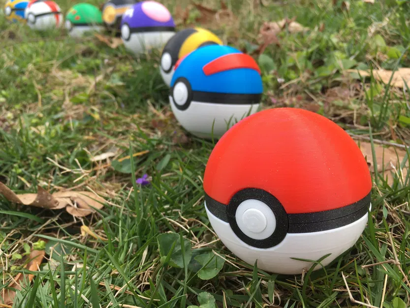 Pokeball với cơ chế bản lề in liền và khóa từ - Image 1