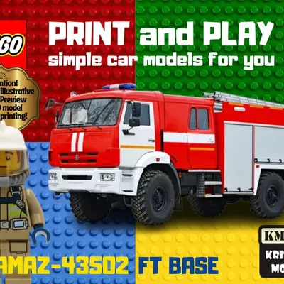 Xe cứu hỏa LEGO DOUBLE CAB 4x4 KAMAZ