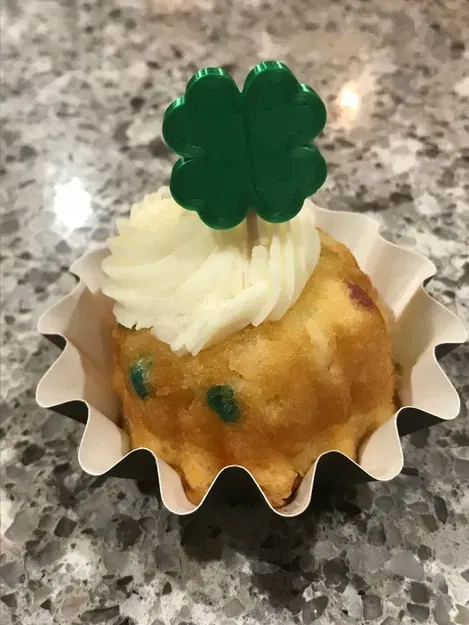 Mô hình trang trí bánh cupcake cỏ bốn lá cho Ngày Thánh Patrick - Image 2