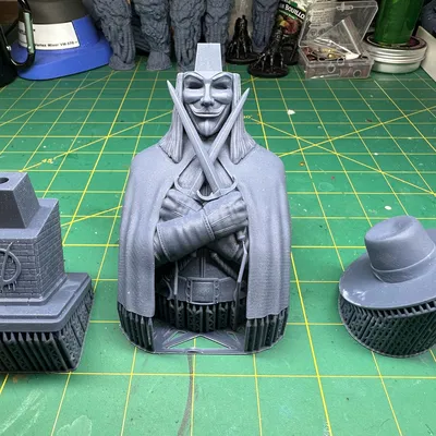 Tượng bán thân nhân vật V trong phim V for Vendetta