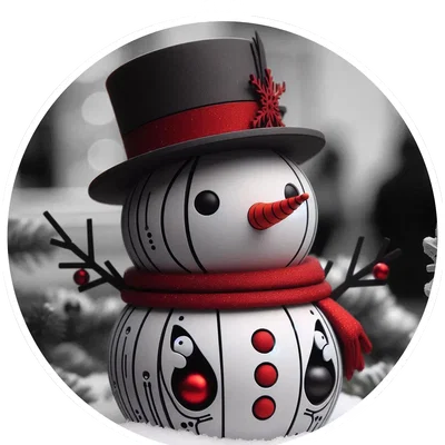 Đồ trang trí cây thông Noel hình quả cầu 8 cm của Hueforge