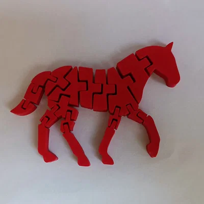 Mô hình ngựa linh hoạt cho in 3D không cần hỗ trợ
