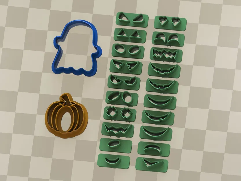 Cutter bánh quy hình ma và bí ngô cho Halloween - Image 1