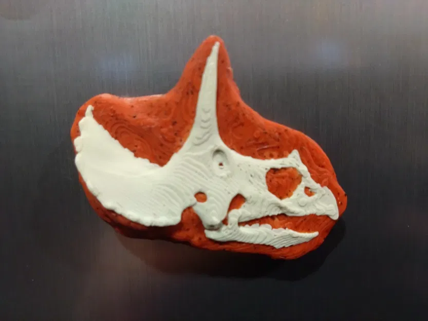 Nam châm hộp sọ khủng long in 3D độc đáo - Image 2