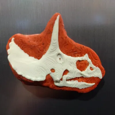 Nam châm hộp sọ khủng long in 3D độc đáo