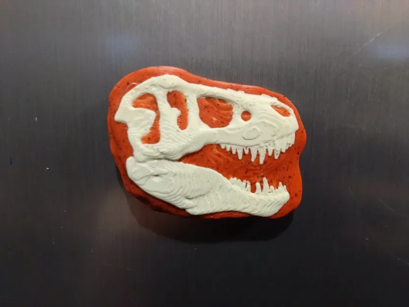 Nam châm hộp sọ khủng long in 3D độc đáo - Image 6