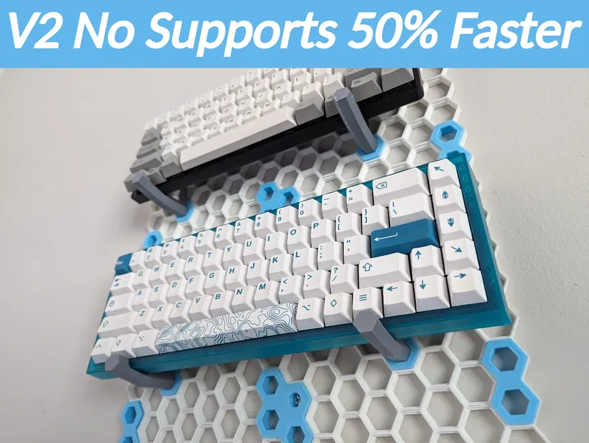 Giá đỡ bàn phím treo tường hình tổ ong - Image 1