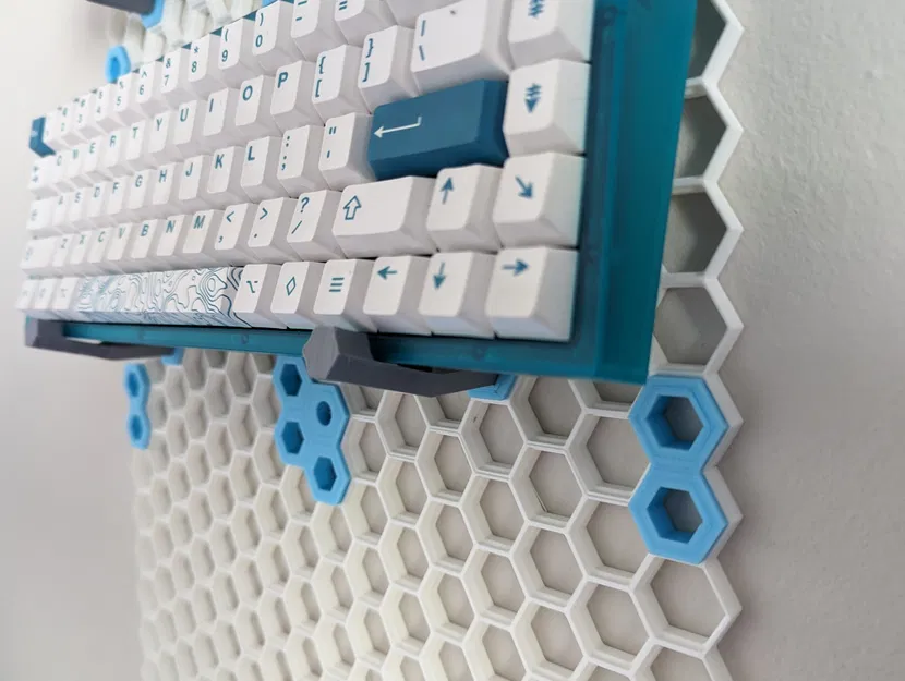 Giá đỡ bàn phím treo tường hình tổ ong - Image 3