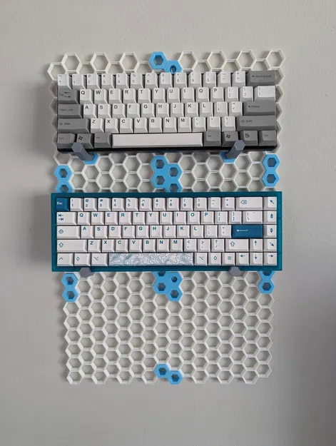 Giá đỡ bàn phím treo tường hình tổ ong - Image 4