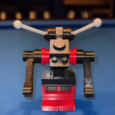 Mô hình M:Tron khổng lồ với bình khí và rô-bốt 3D